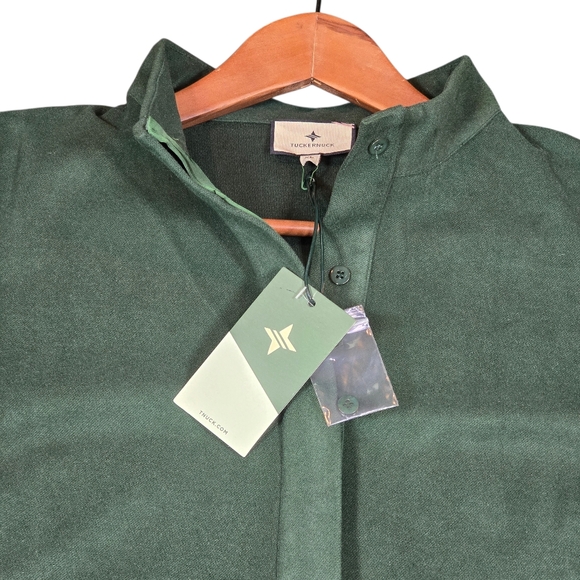 Tuckernuck Green Long Sleeve Collared Avery Mini Dress, Women's Size XL NWT - Picture 4 of 12